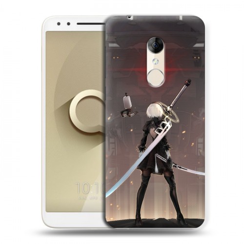 Дизайнерский пластиковый чехол для Alcatel 3 NieR:Automata