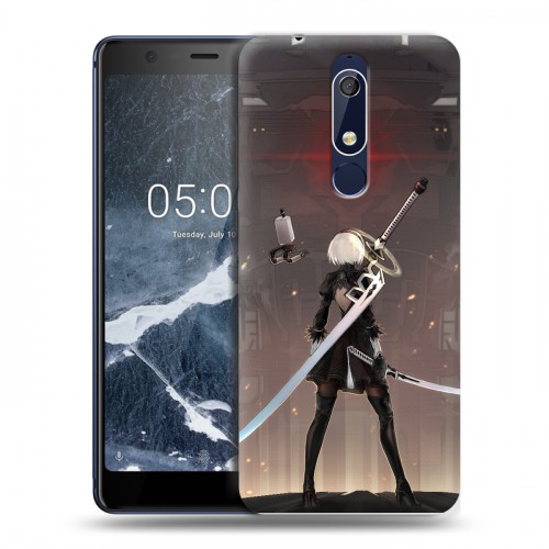 Дизайнерский пластиковый чехол для Nokia 5.1 NieR:Automata