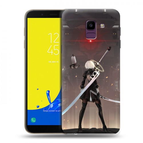 Дизайнерский пластиковый чехол для Samsung Galaxy J6 NieR:Automata