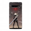 Дизайнерский силиконовый чехол для Samsung Galaxy S10 NieR:Automata