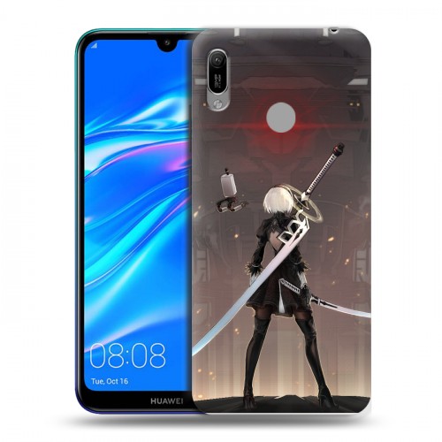 Дизайнерский пластиковый чехол для Huawei Y6 (2019) NieR:Automata