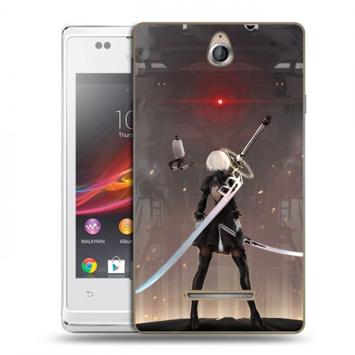 Дизайнерский пластиковый чехол для Sony Xperia E NieR:Automata