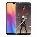 Дизайнерский силиконовый с усиленными углами чехол для Xiaomi RedMi 8A NieR:Automata