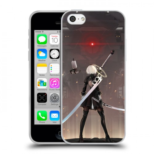 Дизайнерский пластиковый чехол для Iphone 5c NieR:Automata