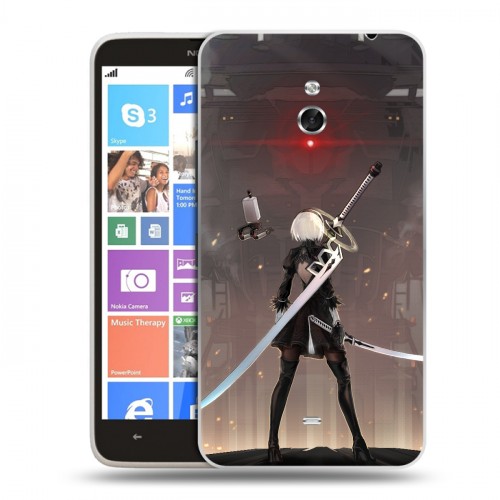 Дизайнерский пластиковый чехол для Nokia Lumia 1320 NieR:Automata