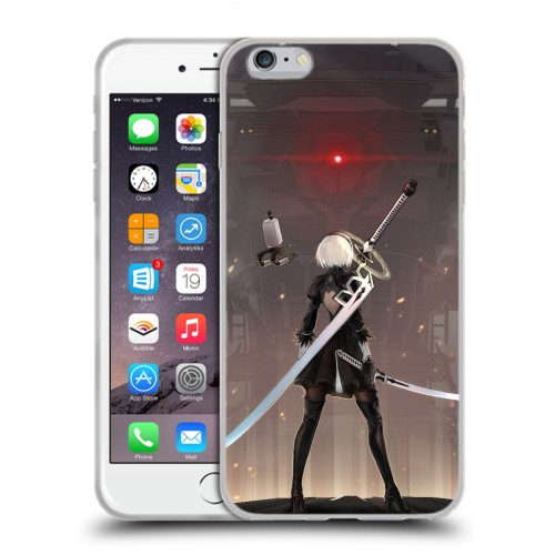 Дизайнерский силиконовый чехол для Iphone 6 Plus/6s Plus NieR:Automata