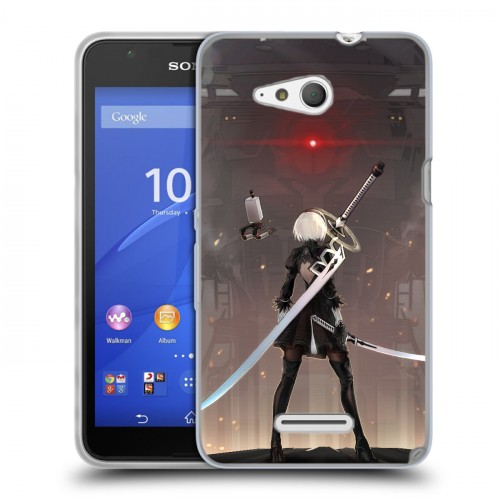 Дизайнерский пластиковый чехол для Sony Xperia E4g NieR:Automata