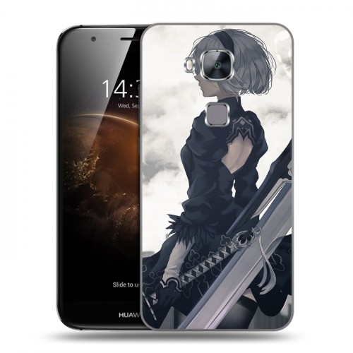 Дизайнерский пластиковый чехол для Huawei G8 NieR:Automata