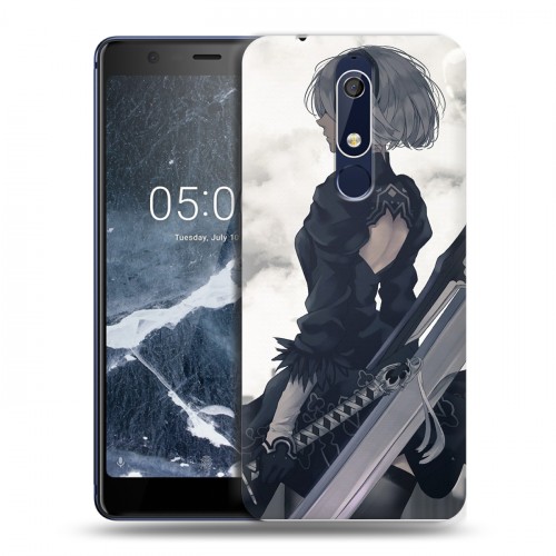 Дизайнерский пластиковый чехол для Nokia 5.1 NieR:Automata