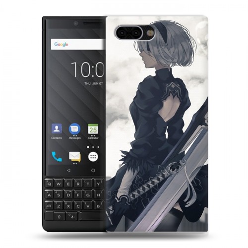 Дизайнерский пластиковый чехол для BlackBerry KEY2 NieR:Automata