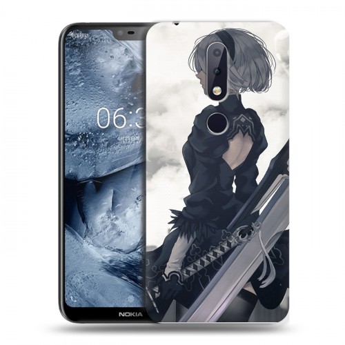 Дизайнерский пластиковый чехол для Nokia 6.1 Plus NieR:Automata