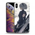 Дизайнерский силиконовый чехол для Iphone Xs Max NieR:Automata