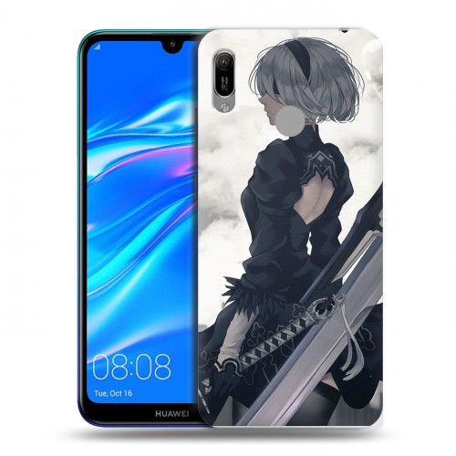 Дизайнерский пластиковый чехол для Huawei Y6 (2019) NieR:Automata