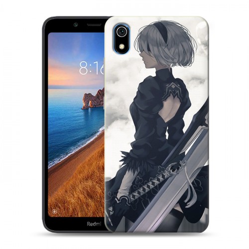 Дизайнерский силиконовый чехол для Xiaomi RedMi 7A NieR:Automata