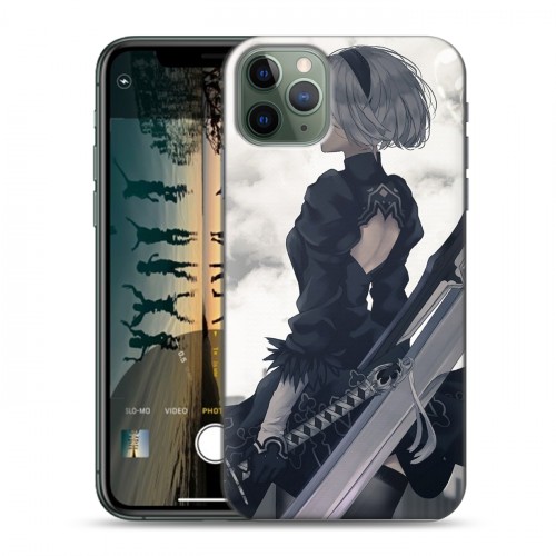 Дизайнерский пластиковый чехол для Iphone 11 Pro NieR:Automata