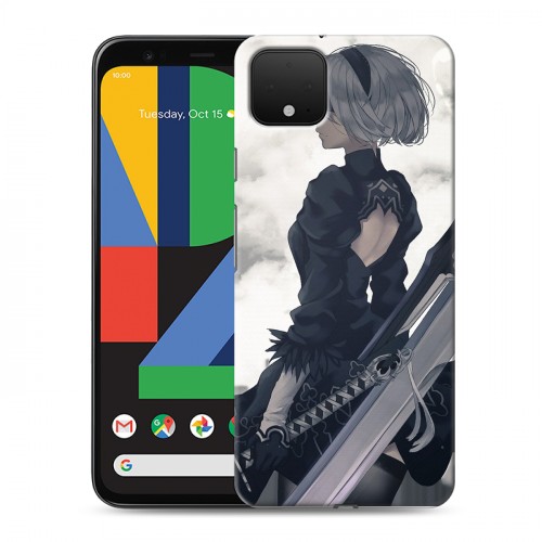 Дизайнерский пластиковый чехол для Google Pixel 4 NieR:Automata