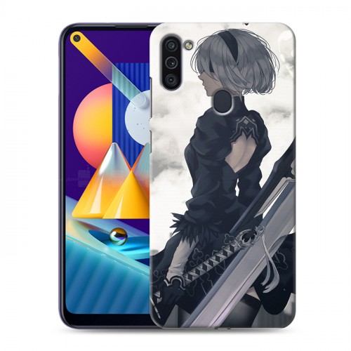 Дизайнерский пластиковый чехол для Samsung Galaxy M11 NieR:Automata