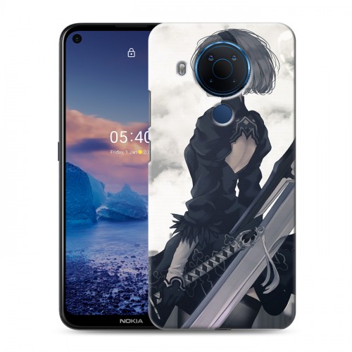 Дизайнерский силиконовый чехол для Nokia 5.4 NieR:Automata