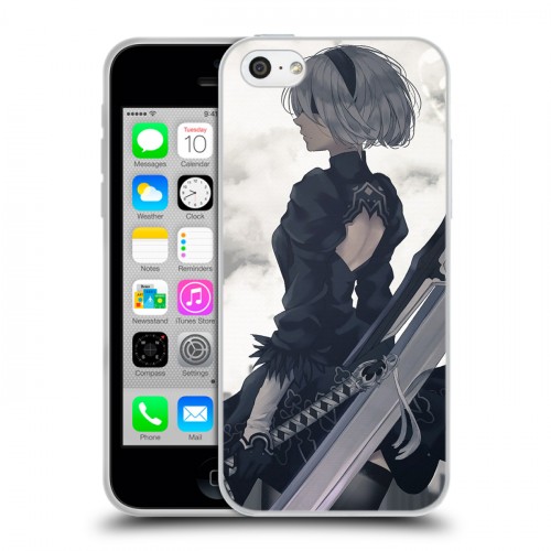 Дизайнерский пластиковый чехол для Iphone 5c NieR:Automata