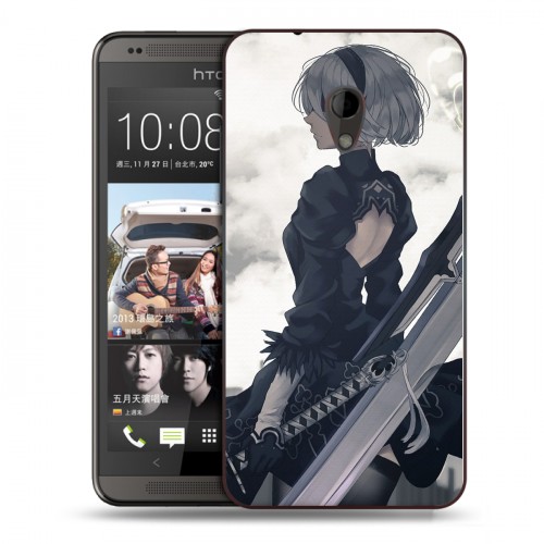 Дизайнерский пластиковый чехол для HTC Desire 700 NieR:Automata