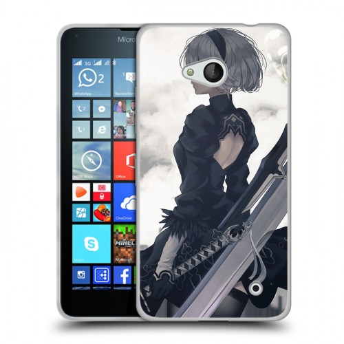 Дизайнерский пластиковый чехол для Microsoft Lumia 640 NieR:Automata