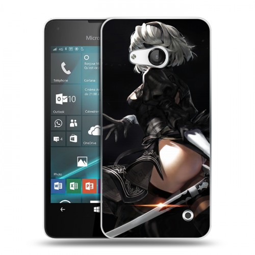 Дизайнерский пластиковый чехол для Microsoft Lumia 550 NieR:Automata