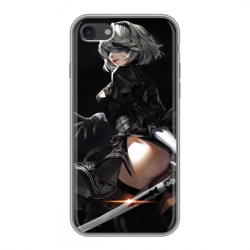 Дизайнерский силиконовый чехол для Iphone 7 NieR:Automata