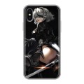 Дизайнерский силиконовый чехол для Iphone x10 NieR:Automata