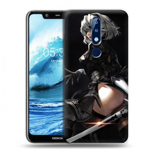 Дизайнерский пластиковый чехол для Nokia 5.1 Plus NieR:Automata