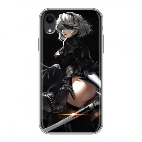 Дизайнерский пластиковый чехол для Iphone Xr NieR:Automata