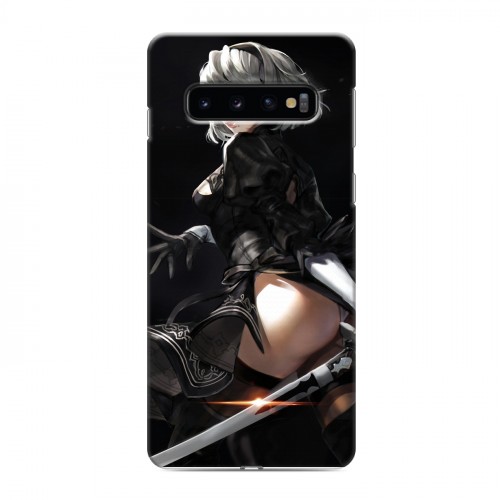 Дизайнерский силиконовый чехол для Samsung Galaxy S10 NieR:Automata