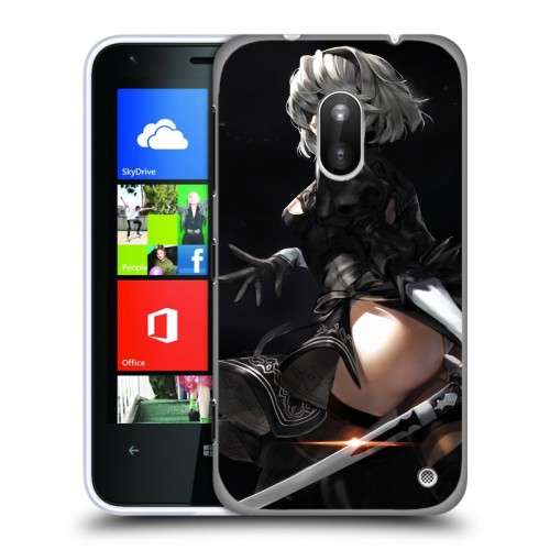 Дизайнерский пластиковый чехол для Nokia Lumia 620 NieR:Automata