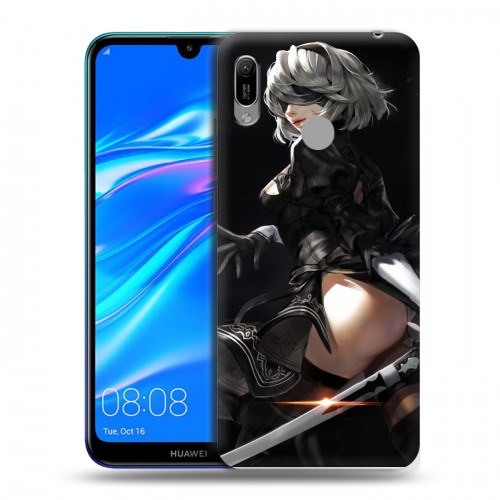 Дизайнерский пластиковый чехол для Huawei Y6 (2019) NieR:Automata