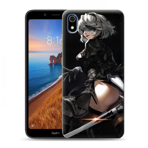 Дизайнерский силиконовый чехол для Xiaomi RedMi 7A NieR:Automata