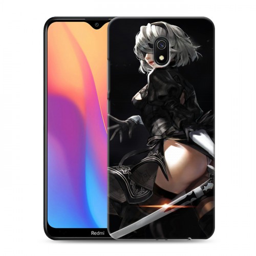 Дизайнерский силиконовый с усиленными углами чехол для Xiaomi RedMi 8A NieR:Automata