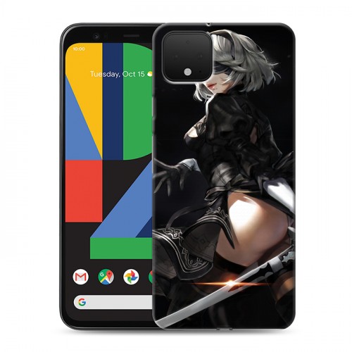 Дизайнерский пластиковый чехол для Google Pixel 4 NieR:Automata