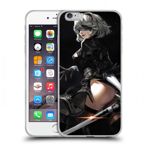 Дизайнерский силиконовый чехол для Iphone 6 Plus/6s Plus NieR:Automata