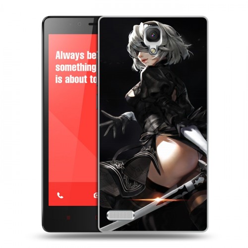 Дизайнерский силиконовый чехол для Xiaomi RedMi Note NieR:Automata