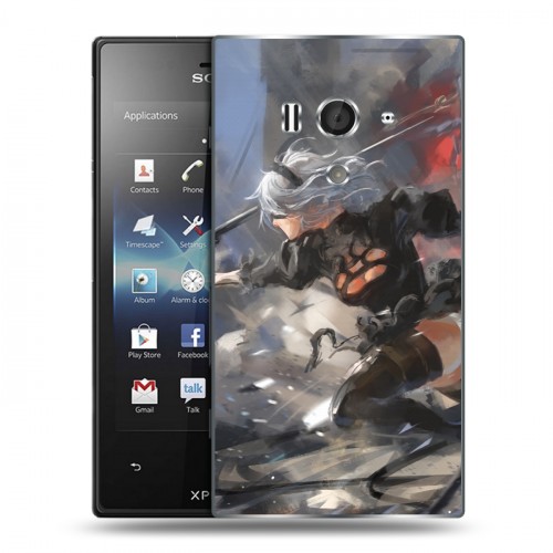 Дизайнерский пластиковый чехол для Sony Xperia acro S NieR:Automata