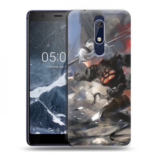 Дизайнерский пластиковый чехол для Nokia 5.1 NieR:Automata