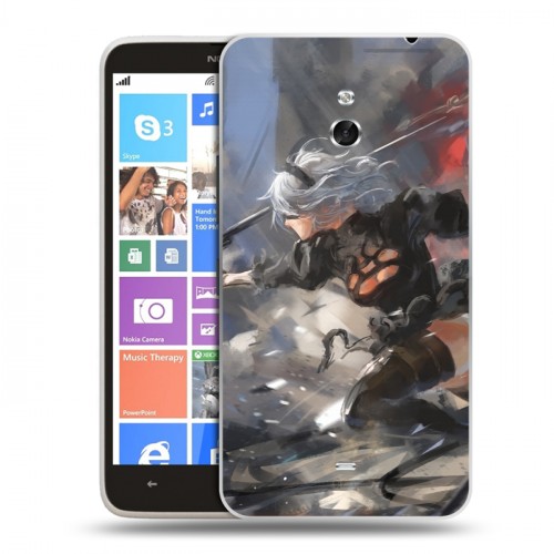 Дизайнерский пластиковый чехол для Nokia Lumia 1320 NieR:Automata