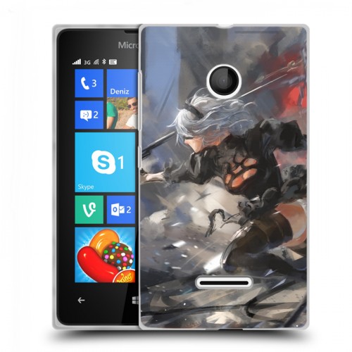 Дизайнерский пластиковый чехол для Microsoft Lumia 435 NieR:Automata