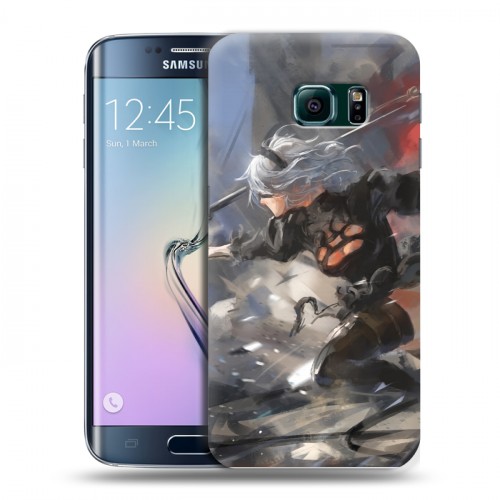Дизайнерский силиконовый чехол для Samsung Galaxy S6 Edge NieR:Automata