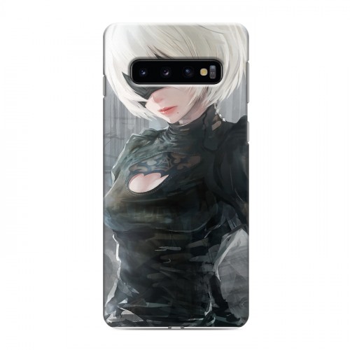 Дизайнерский силиконовый чехол для Samsung Galaxy S10 NieR:Automata