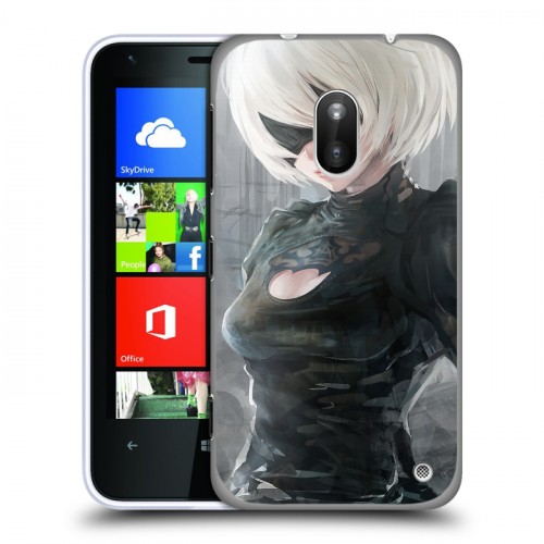 Дизайнерский пластиковый чехол для Nokia Lumia 620 NieR:Automata