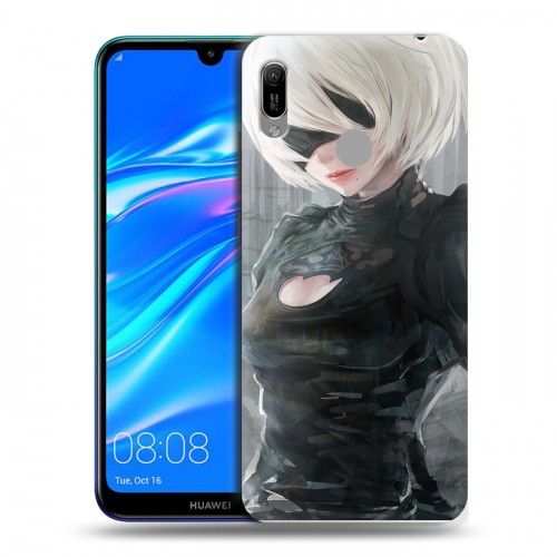 Дизайнерский пластиковый чехол для Huawei Y6 (2019) NieR:Automata