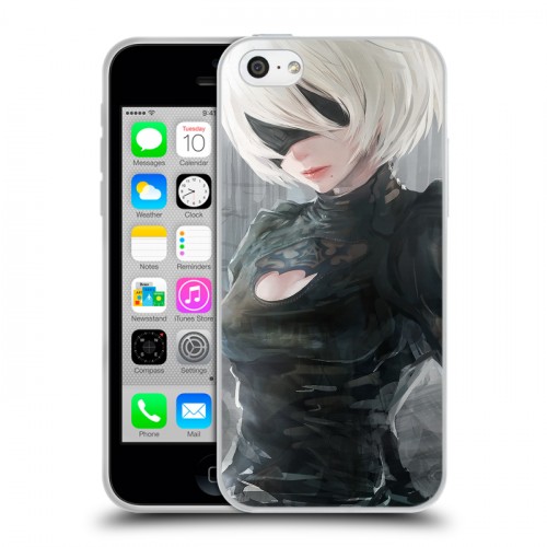 Дизайнерский пластиковый чехол для Iphone 5c NieR:Automata