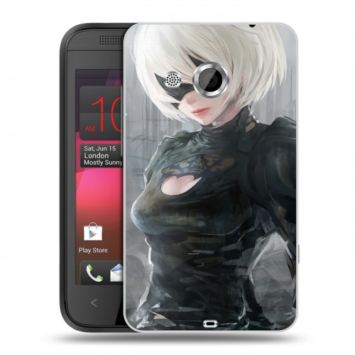 Дизайнерский пластиковый чехол для HTC Desire 200 NieR:Automata