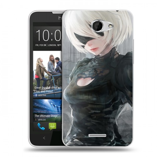 Дизайнерский пластиковый чехол для HTC Desire 516 NieR:Automata