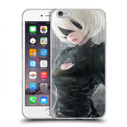 Дизайнерский силиконовый чехол для Iphone 6 Plus/6s Plus NieR:Automata